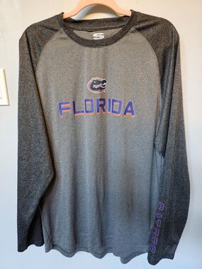 Stadium Athletics Florida Gators Long Sleeve Shirt XXL Heathered Gray